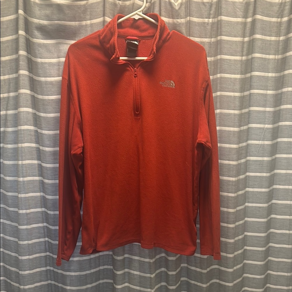 The North Face Men's Red Quarter-Zip Pullover